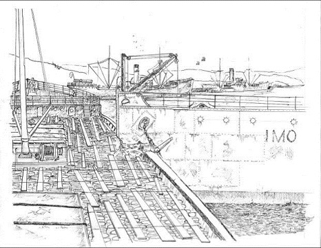 Illustration of IMO striking Mont Blanc