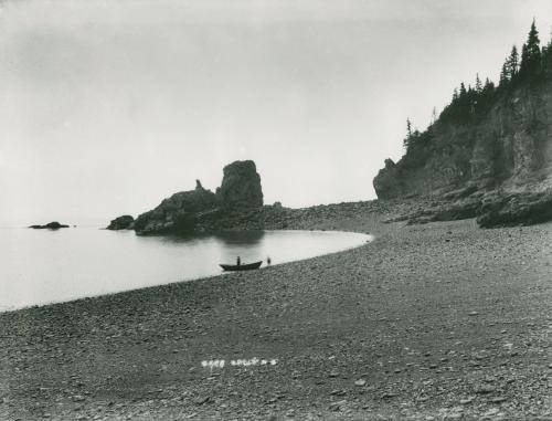 On the beach near Cape Split, c.1900, A.E. Cornwall photographer archives.novascotia.ca