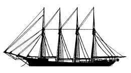 Four Masted Schooner 