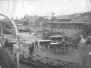 Coffins bearing the bodies of victims of the sinking arrive in Halifax