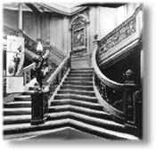 The lovely grand staircase of RMS Olympic