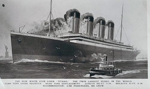 Titanic Ocean.Rose Ship Luggage Tag