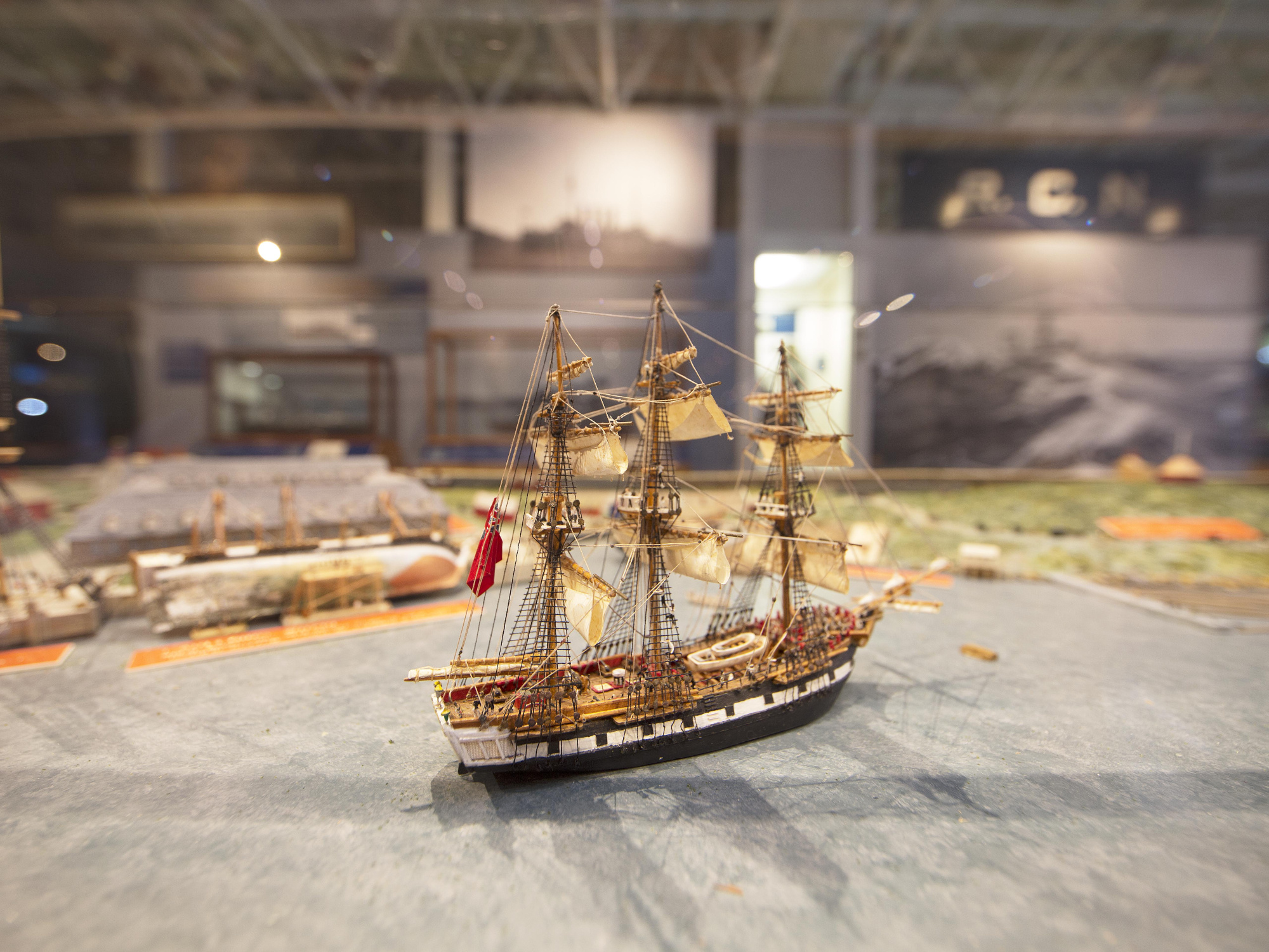 Halifax dockyard diorama at the Maritime Museum of the Atlantic.
