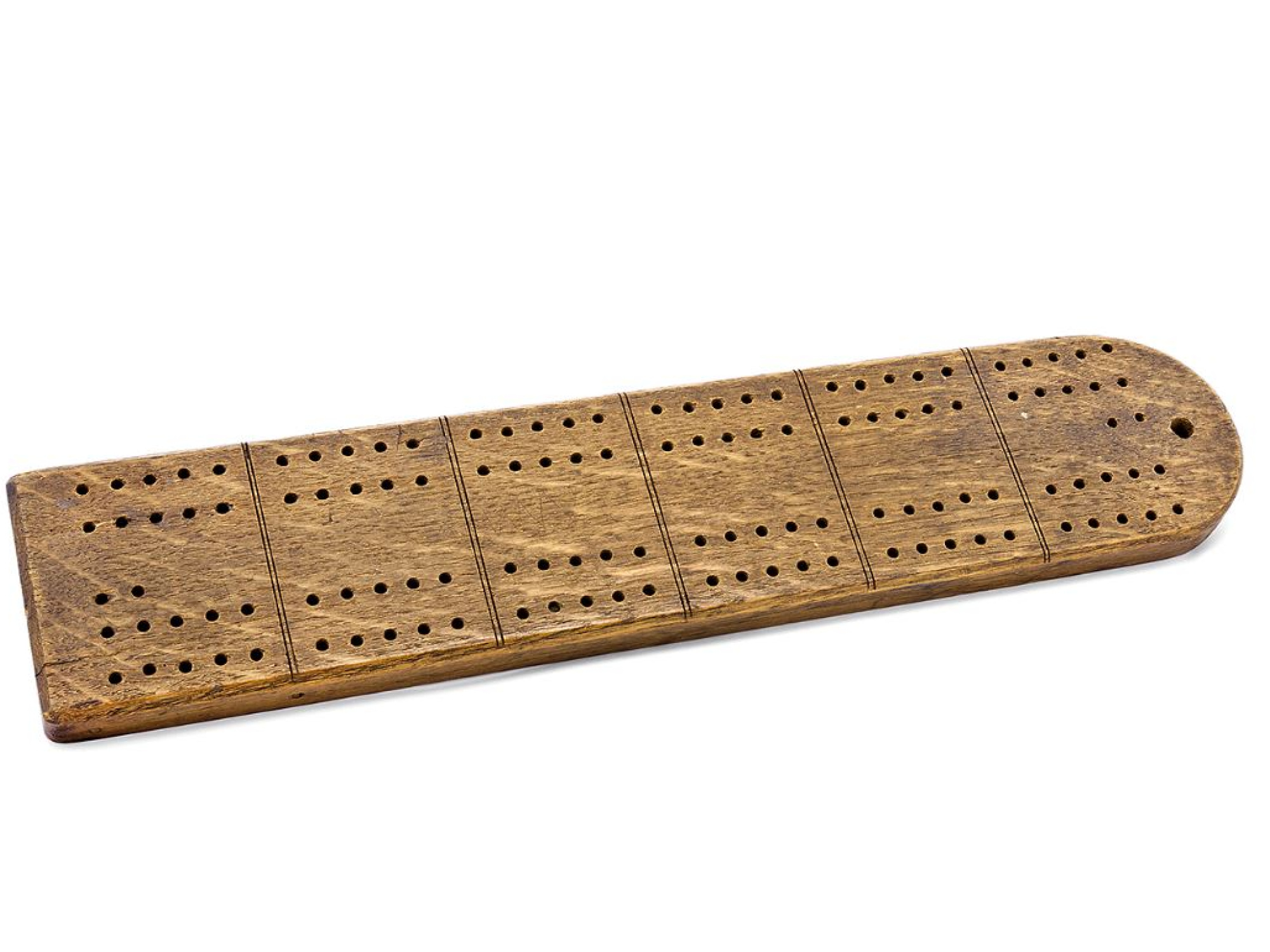 Cribbage board carved from Titanic wreckwood.