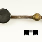 Coleman's telegraph key, recovered from the wreckage of the station. Maritime Museum of the Atlantic, M2004.50.103a