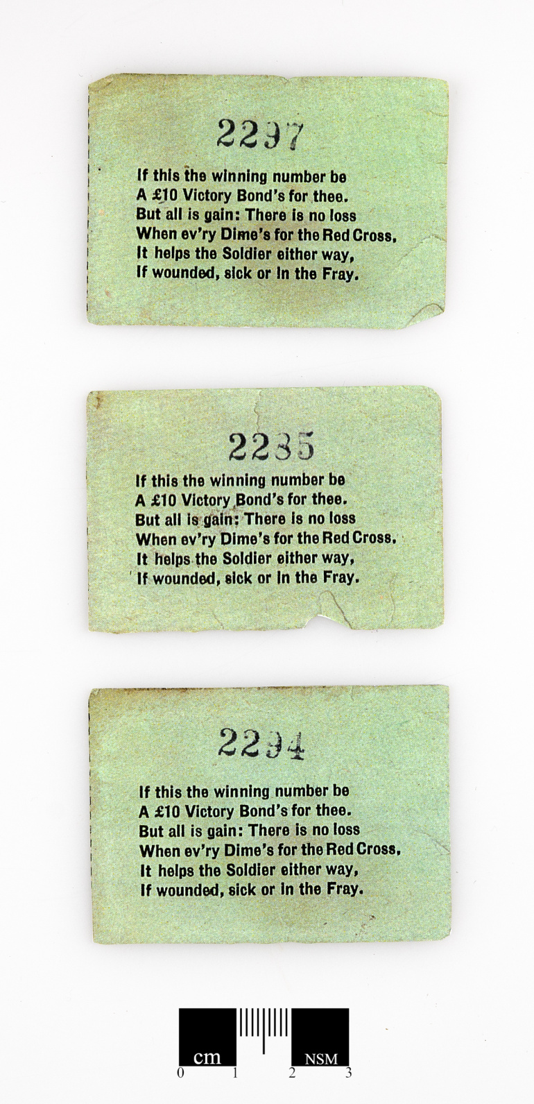 Vincent Coleman's raffle tickets