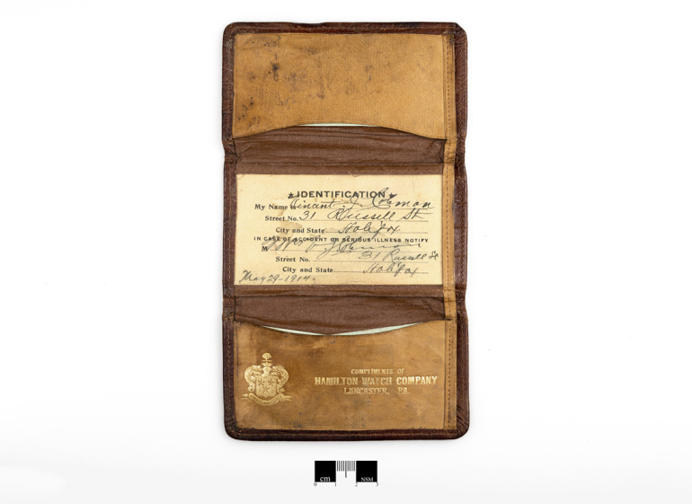 Vincent Coleman's wallet and ID card