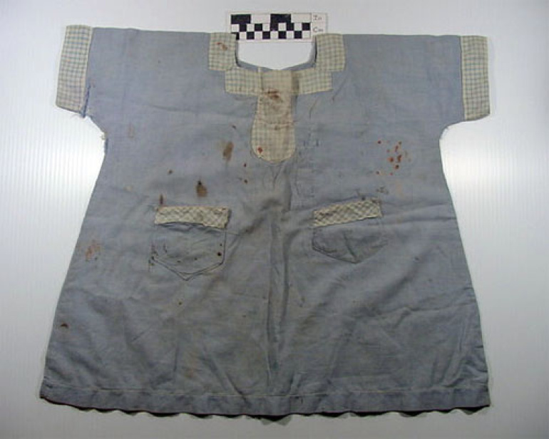 Eileen Coleman's blood stained Dress
