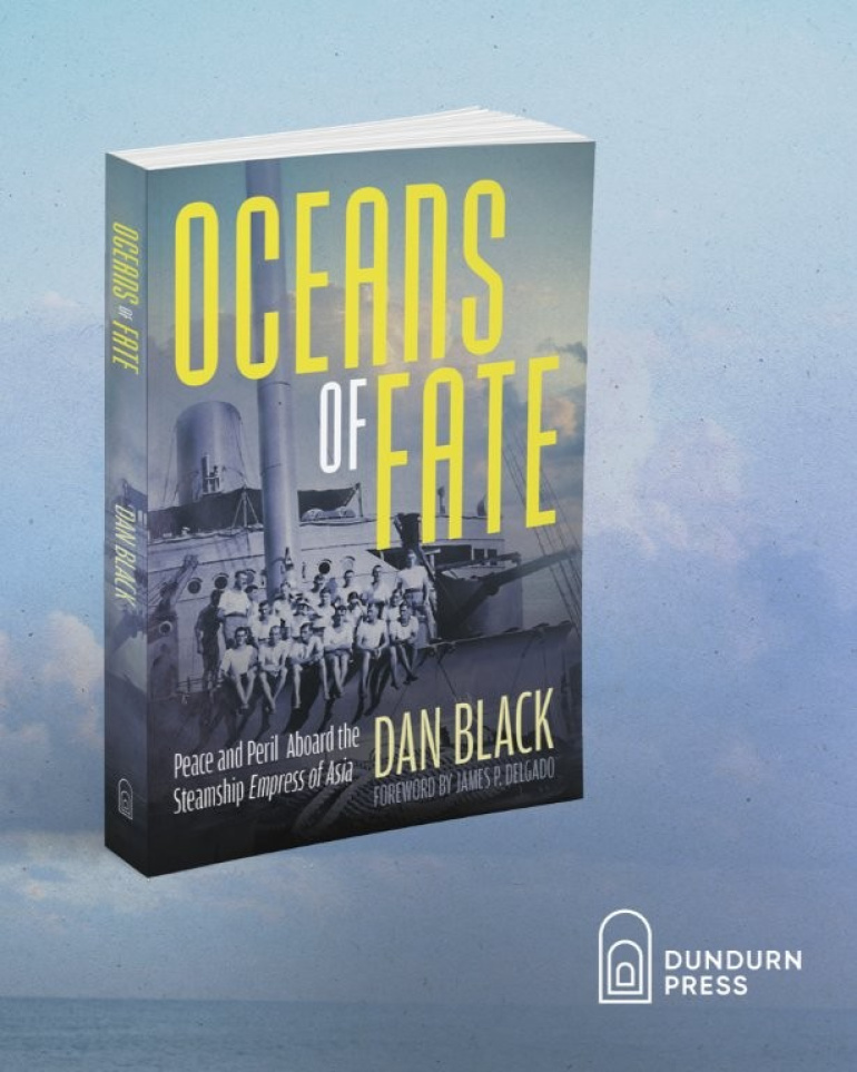 Oceans of Fate: Peace and Peril Aboard the Steamship Empress of Asia book cover.