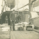 A Titanic victim is embalmed aboard the cable ship Minia.